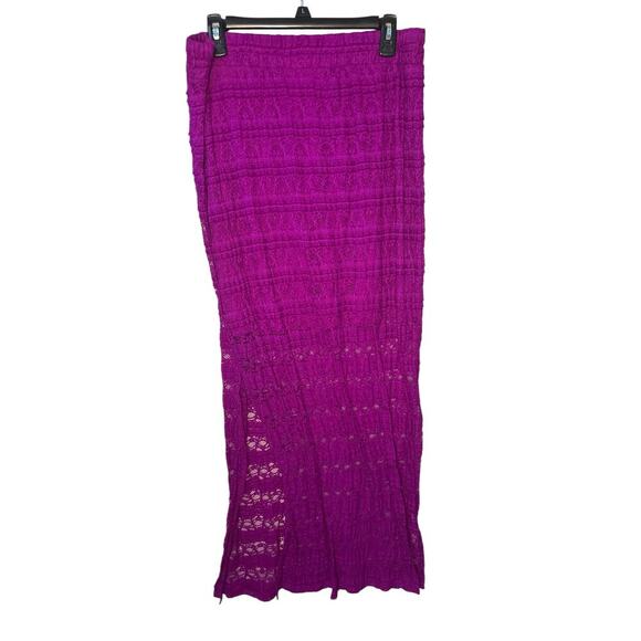 No Boundaries Purple Lace Maxi Skirt. Exterior lace with shorter lining-EUC - Picture 2 of 5
